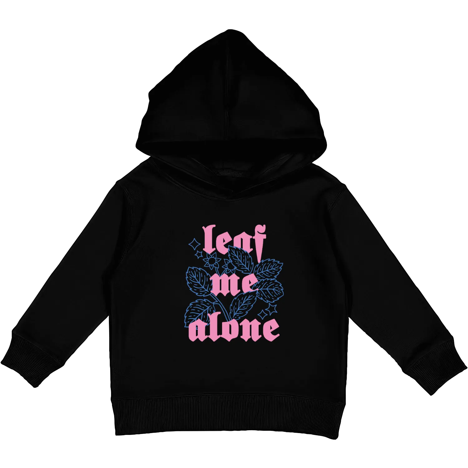 Leaf Me Alone Design Kids Pullover Hoodies
