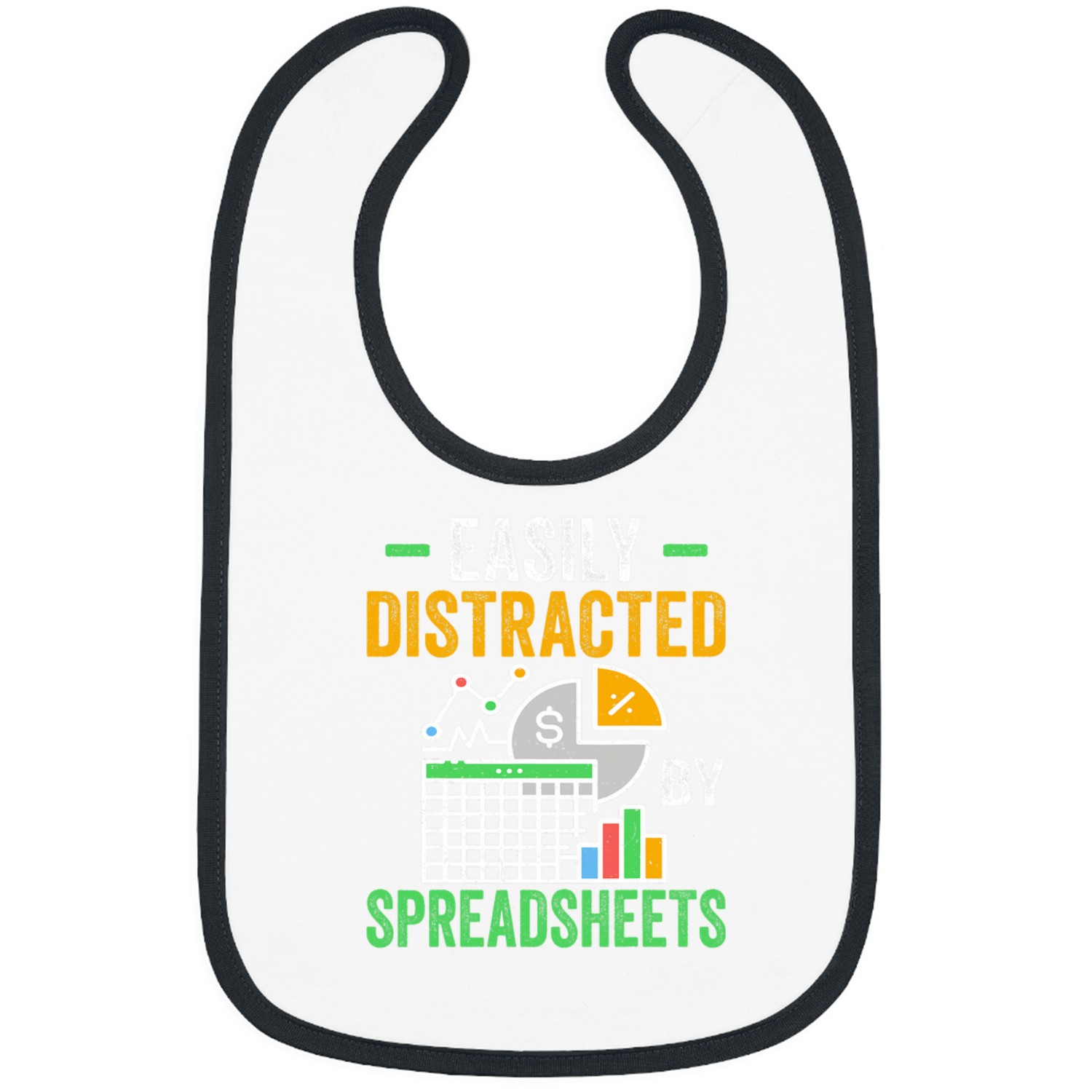 Accountant Bookkeeper Easily Distracted By Spreadsheets Bibs