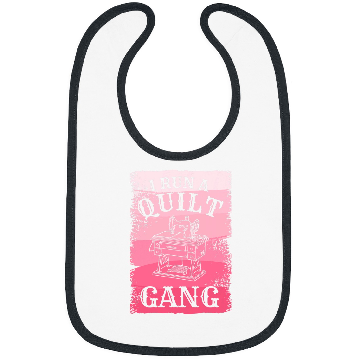 I Run A Quilt Gang Quilting Seamstress Sewing Quilter Bibs