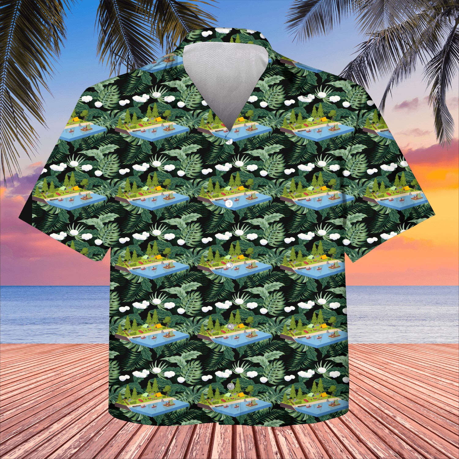 camping landscape Kids Hawaiians