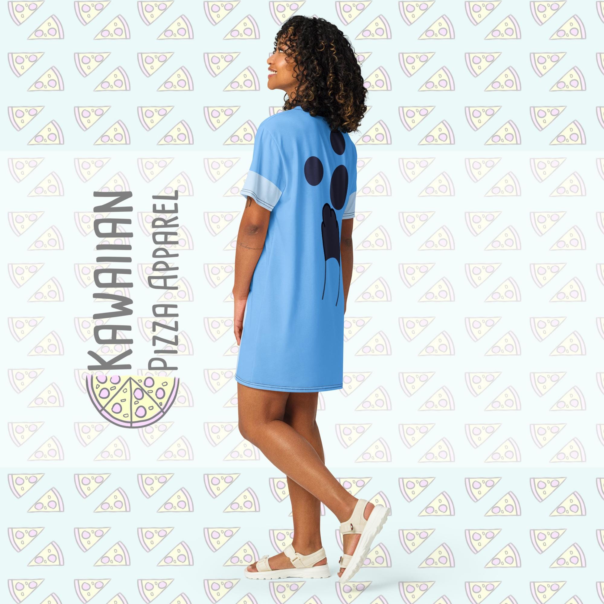 Women's Blue Inspired T-shirt dress