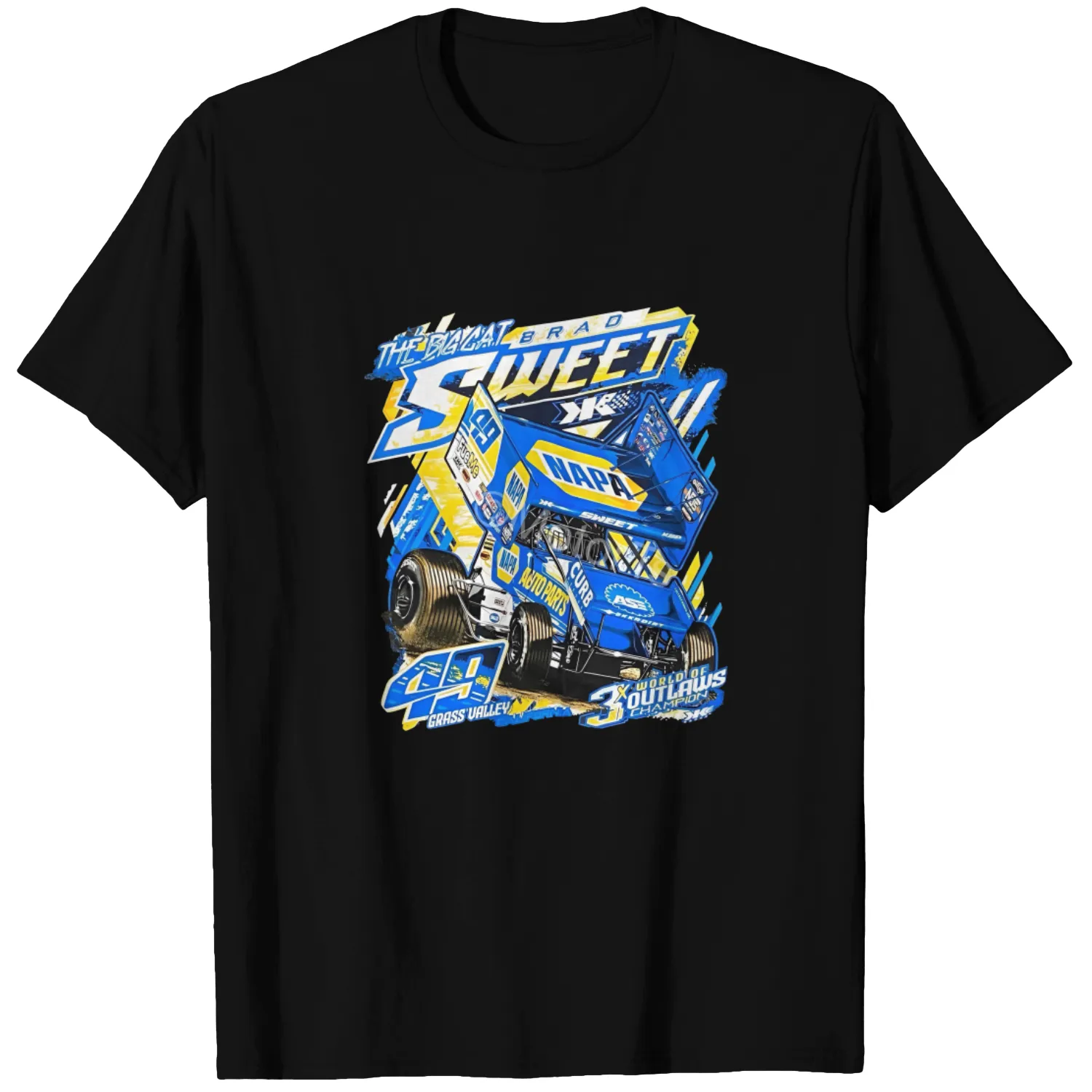 2021 Brad Sweet Kasey Kahne Racing World of Outlaws Sprint Car T Shirt