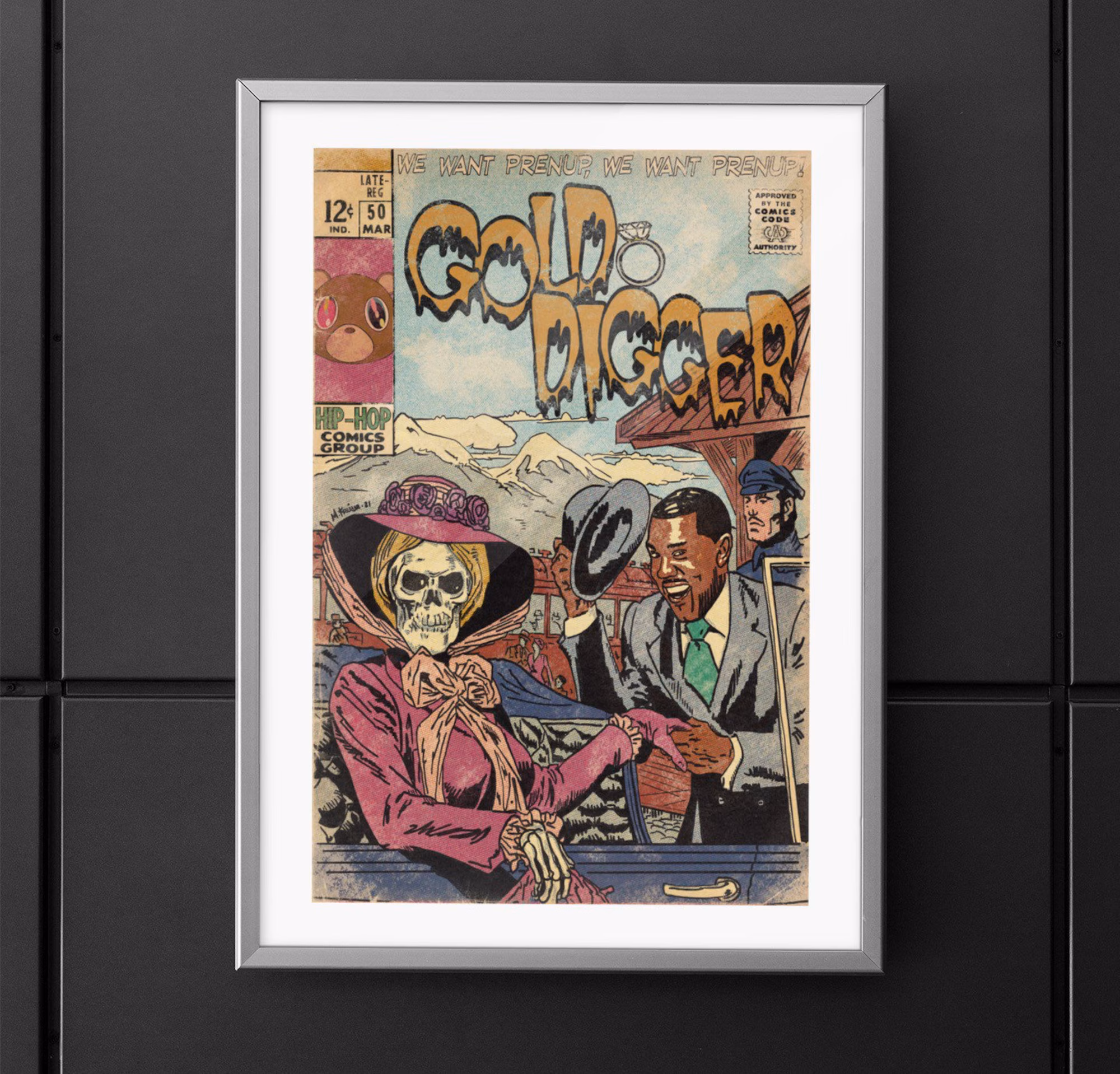 Kanye West - Gold Digger - Hip Hop Premium Matte Vertical Posters