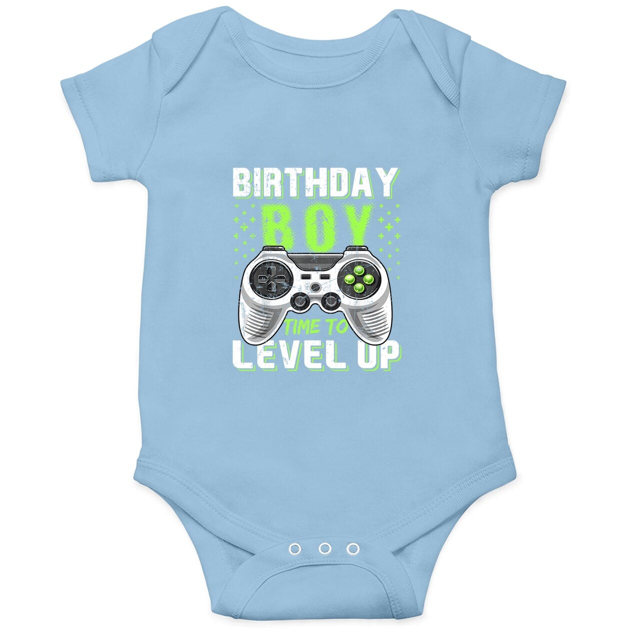 Birthday Boy Time To Level Up Video Game Birthday Gift Boys Baby Bodysuit