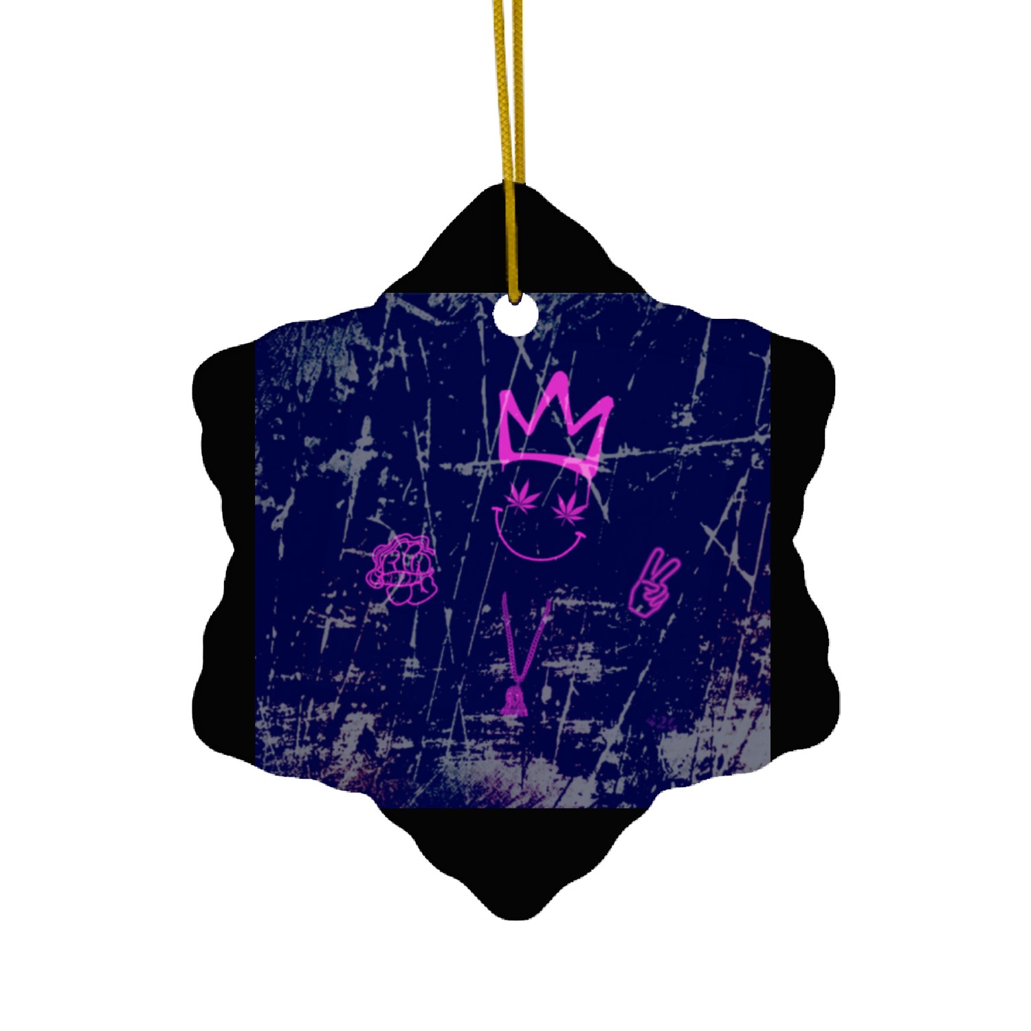 Mr. za Peace Ceramic Ornaments