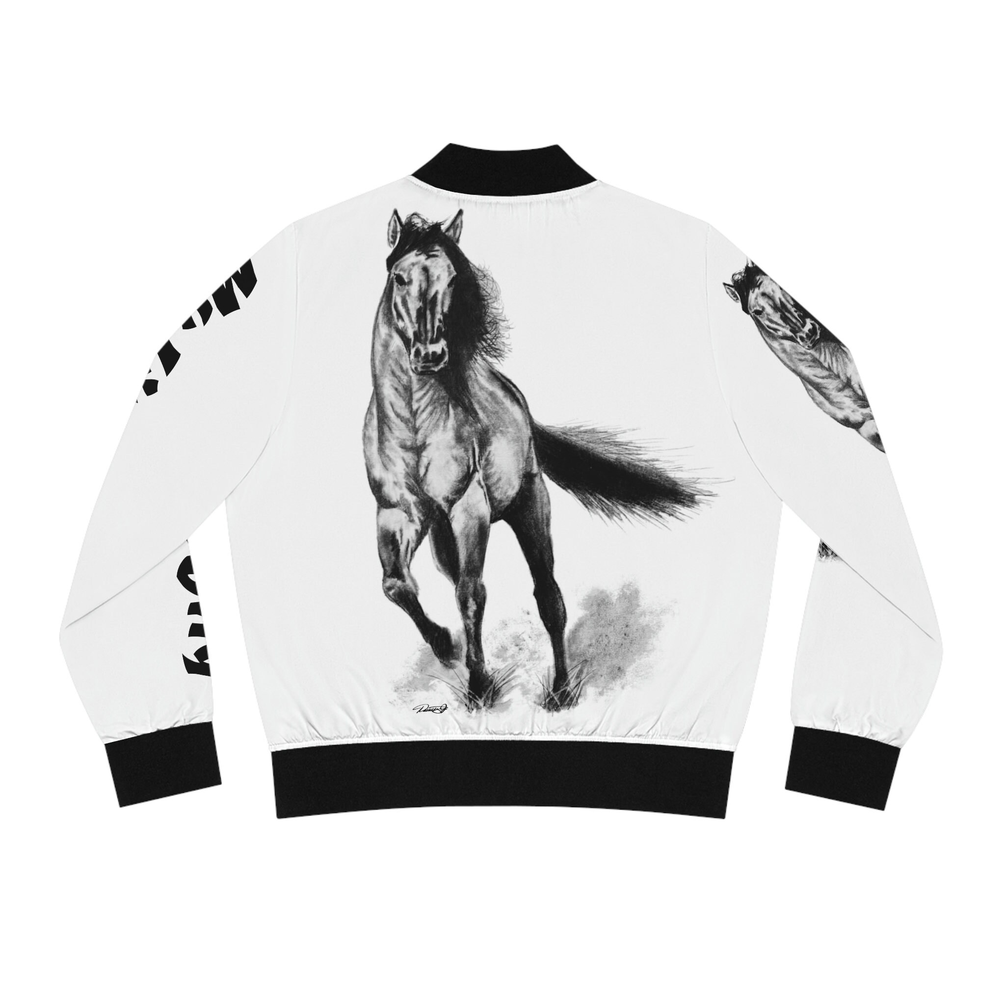 Women's Bomber Jacket (AOP) - "My Little Pony" Rodeo Horse Running
