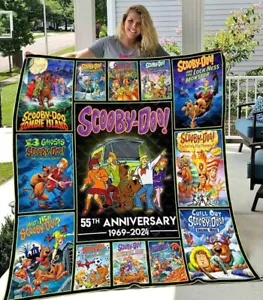 Scooby Doo 55th Anniversary 1969 2024 Scooby Doo Quotes Quilt Blanket