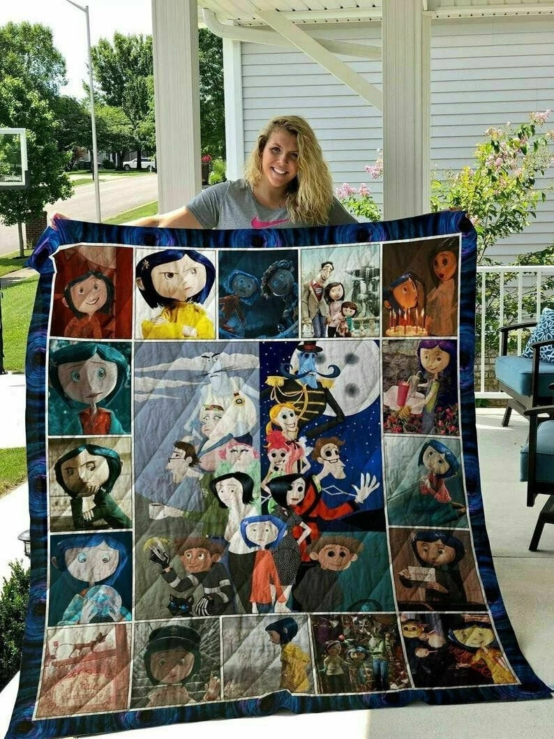 Coraline Fleece Blanket for Home & Living, Anniversary, Mother’s Day, Father’s Day, Birthday
