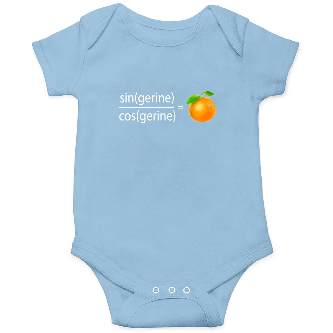 Tangerine Math Pun Baby Bodysuit