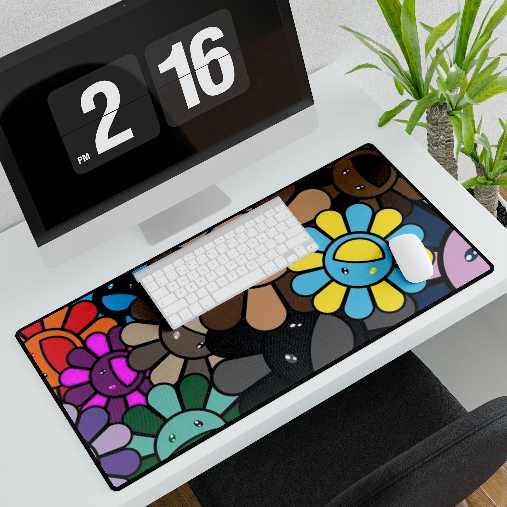 Sunflower Desk Mat, Tyler The Creator Aesthetic Mousepad, Cool Desk Accessory, Unique Work From Home Decor, Trendy Desk Organizer, Stylish