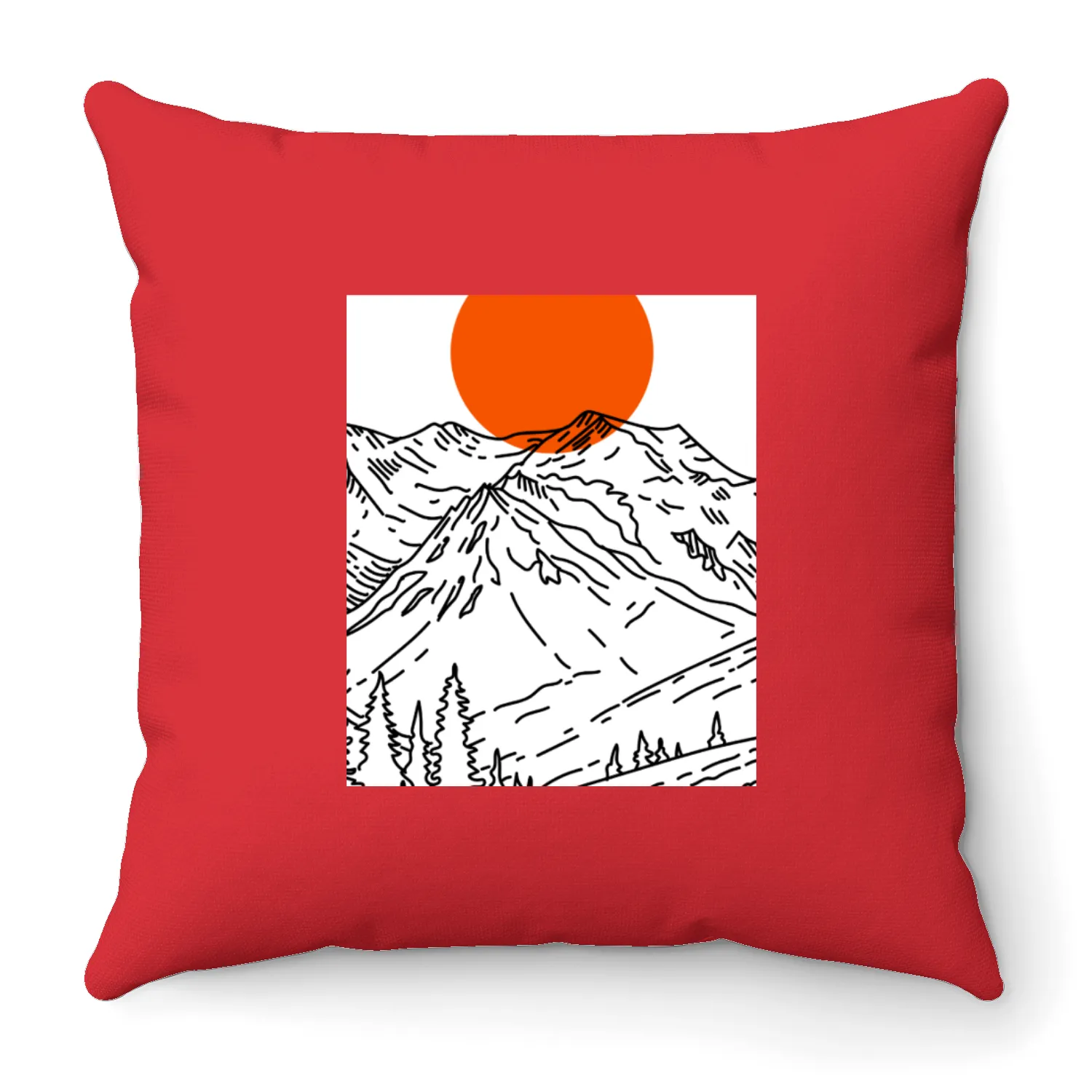 Sunny Mountain Galala Trip Throw Pillows