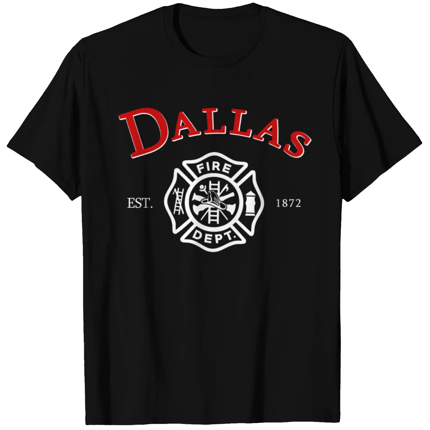 City of Dallas Fire Department Texas Firefighter T-shirt