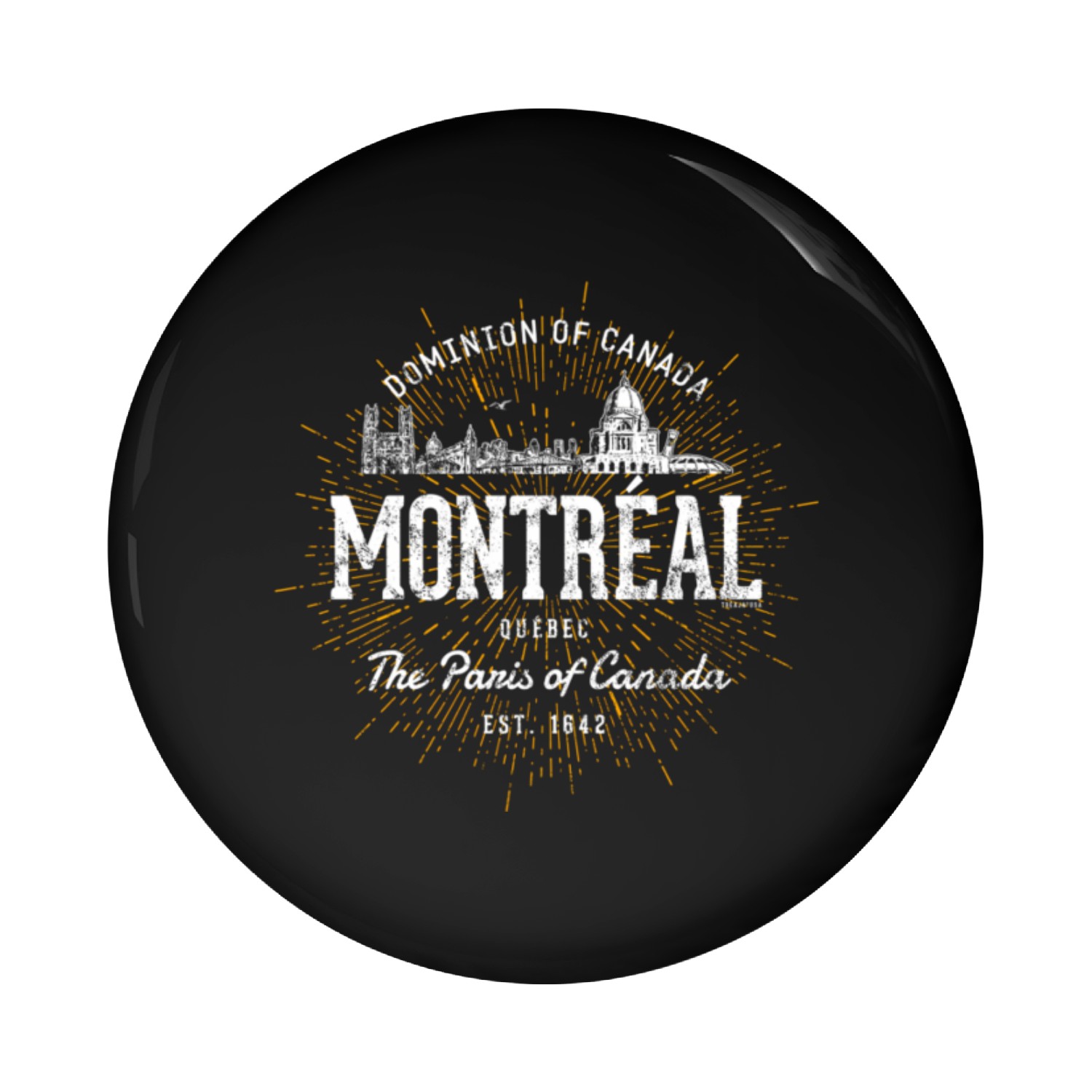 Canada Style Montreal Pin Buttons