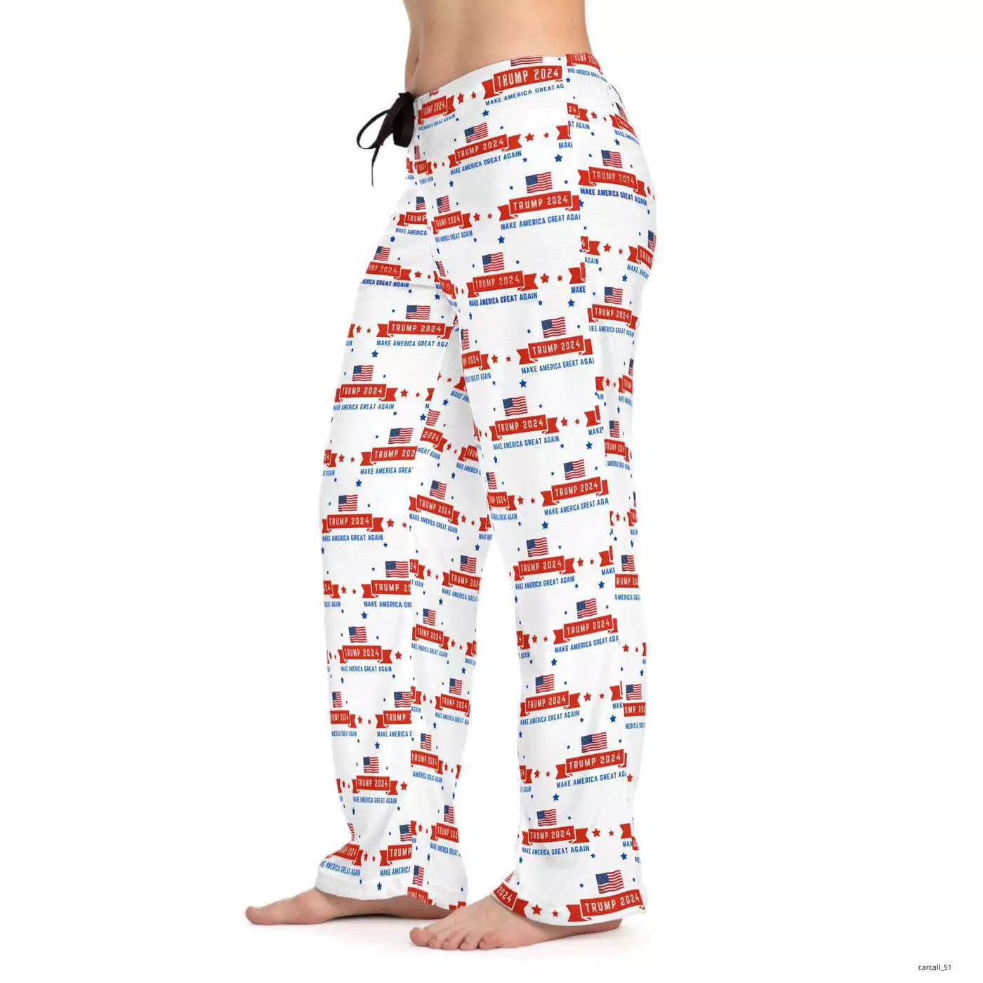 TRUMP 2024 PATTERN Women's Pajama Pants