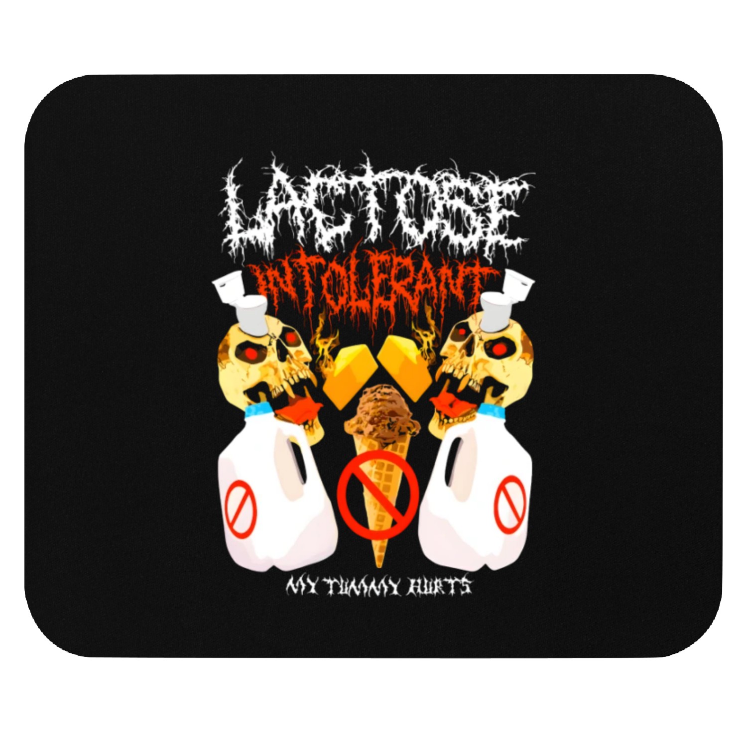 Embrace the Humor: Lactose Intolerance Explained Mouse Pads