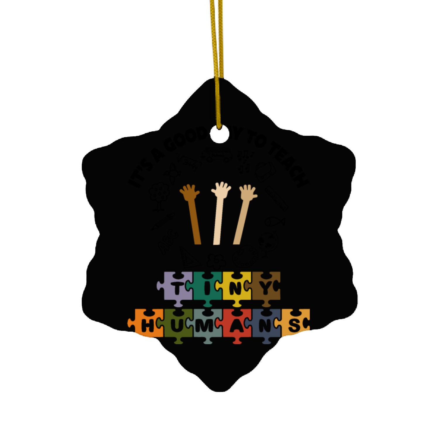 Kindergarten Teacher Ceramic Ornaments, Preschool Teacher Ceramic Ornaments