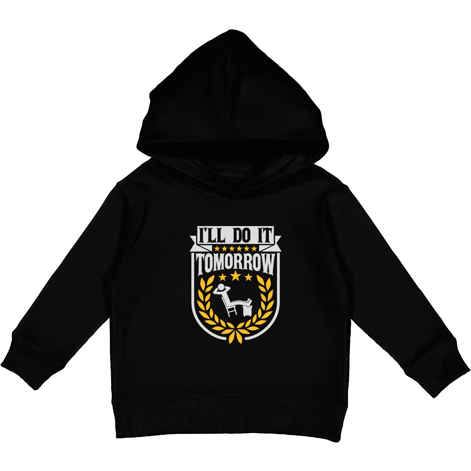do it tomorrow quote Kids Pullover Hoodies