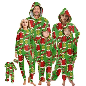 Funny Character Hooded Jumpsuit | Christmas Pajama Outfits | Family Matching Pajamas