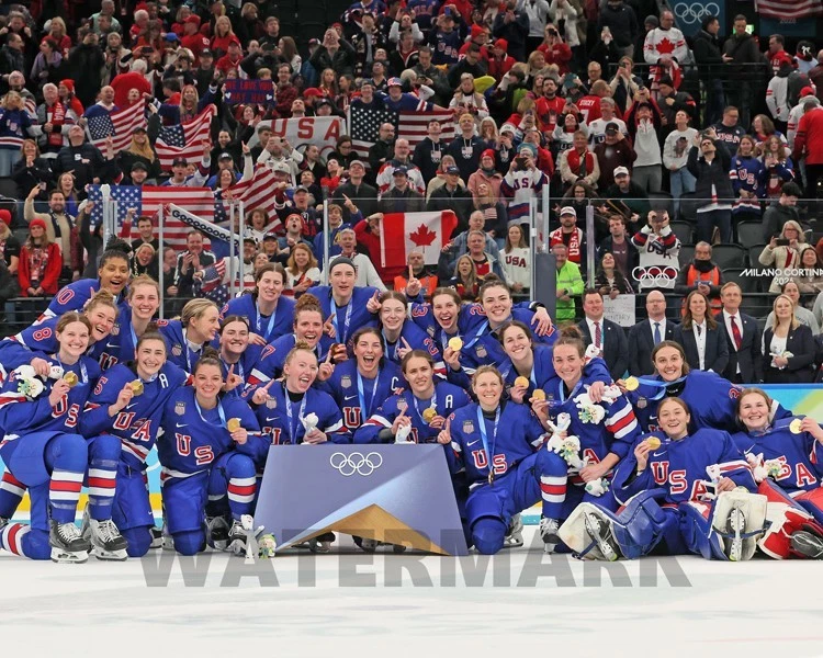 2026 USA WOMENS HOCKEY TEAM 8x10 Photo Gold Medal Print Milano Cortina Poster