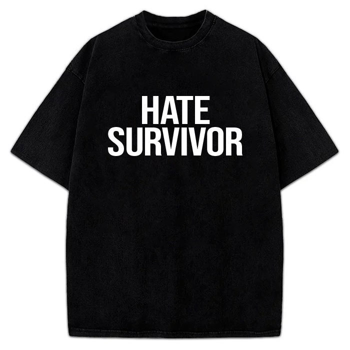 Hate Survivor Drake 8AM IN CHARLOTTE Inspired Graphic Black T-Shirt