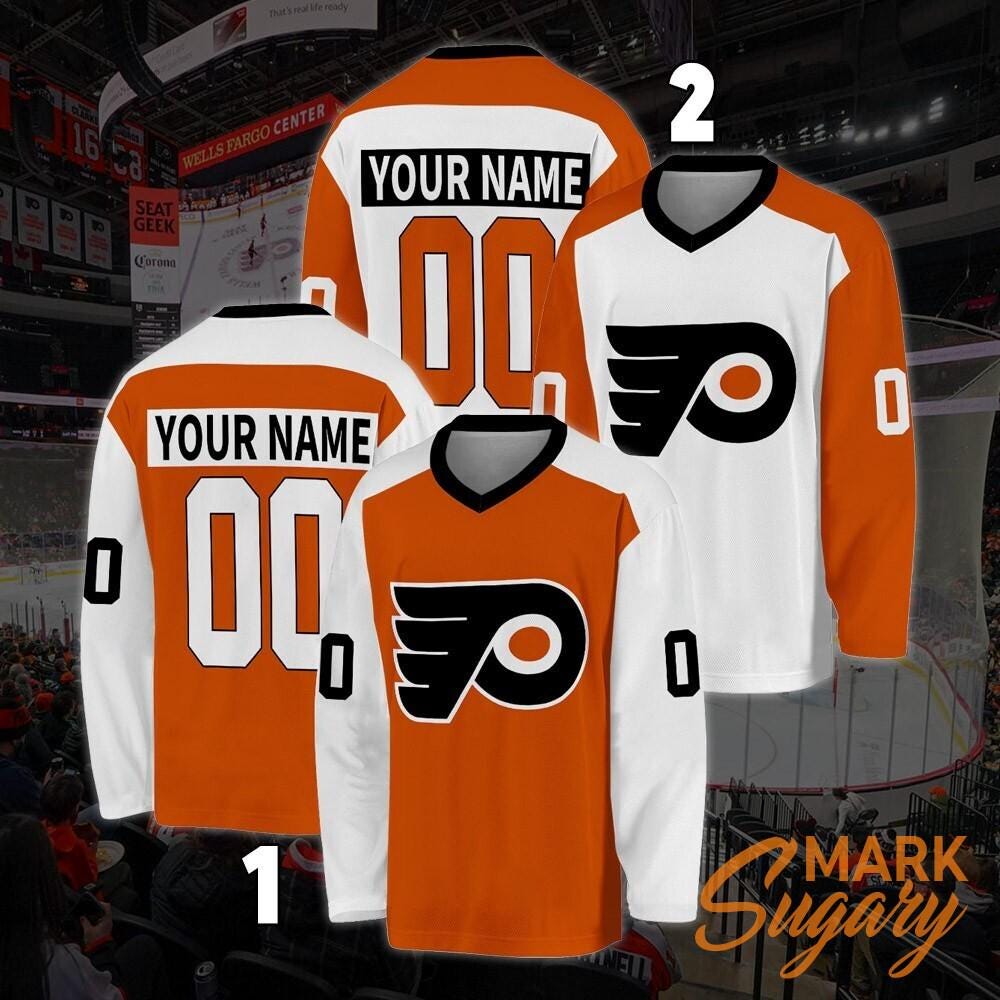 Personalized Philadelphia Flyers Hockey Jersey, Jersey For Men With Your Team Name, Fan Hockey Jersey