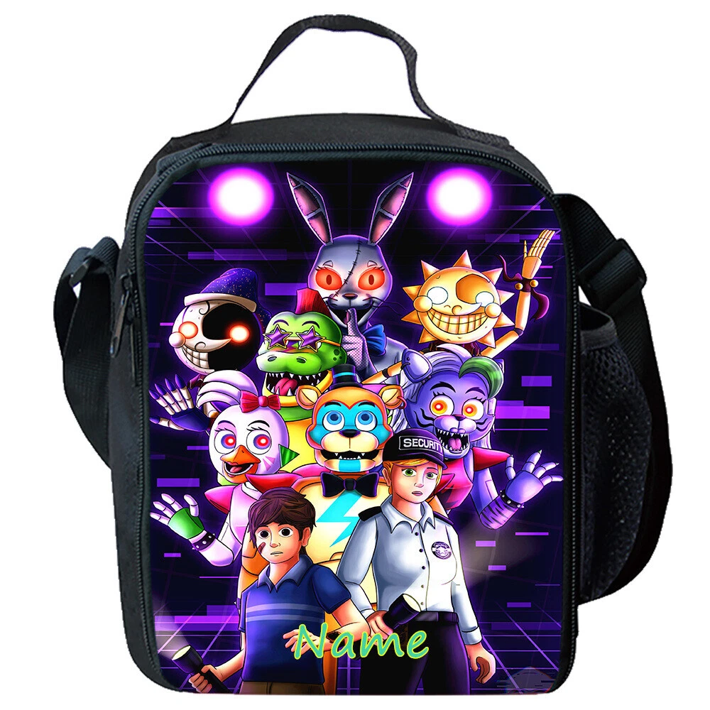 Five Nights At Freddy's FNAF Kids Lunch Bag, School Picnic Snack Travel Lunch Box
