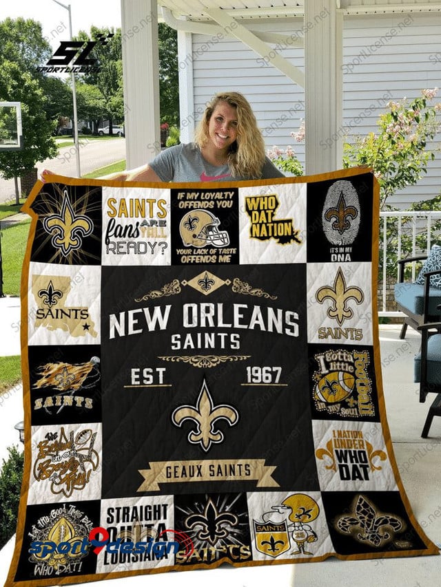 New Orleans Saints Blanket And Quilt Gift For Fans