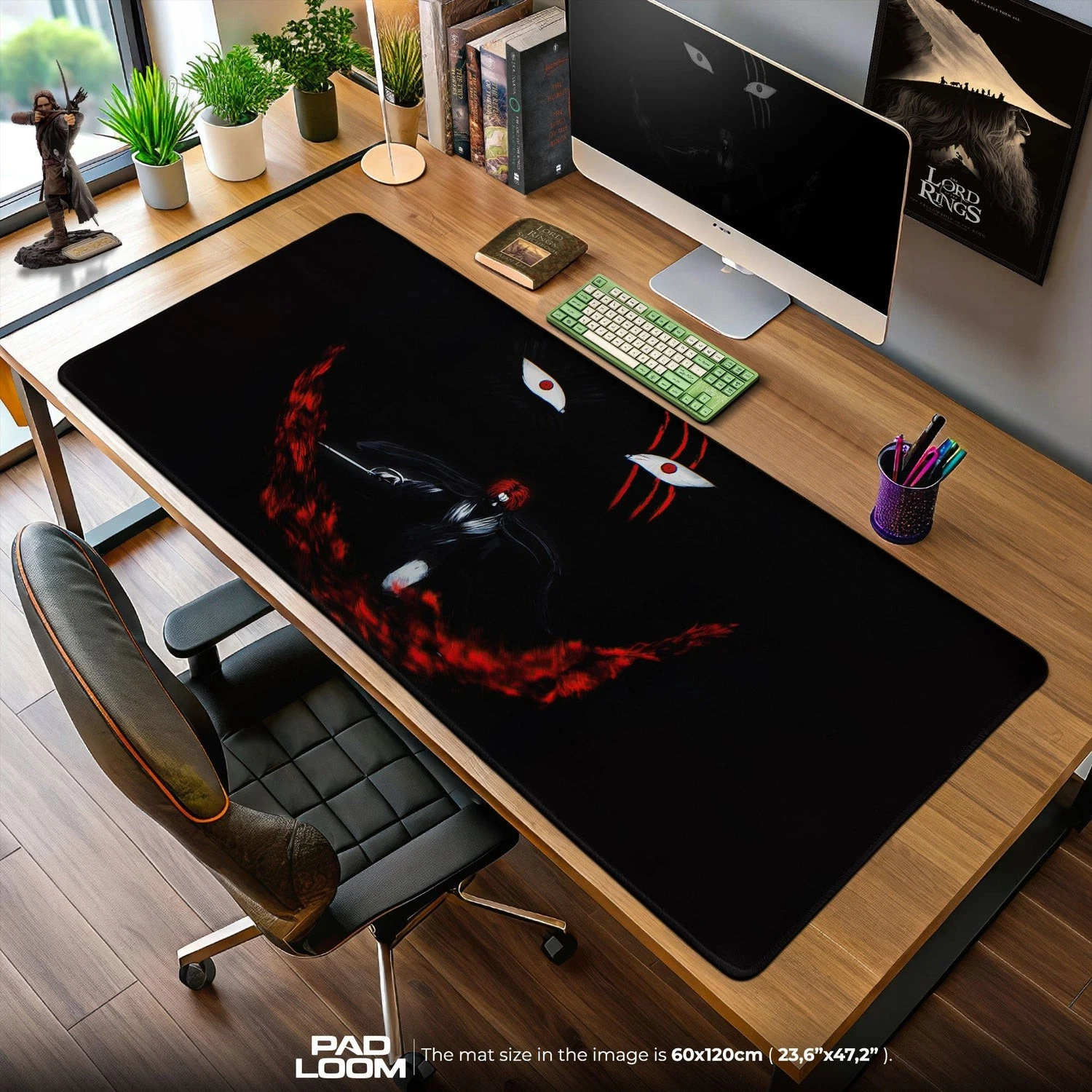 Anime Shanks Mouse Pad Dark Conqueror Desk Mat Smooth Gaming Pad