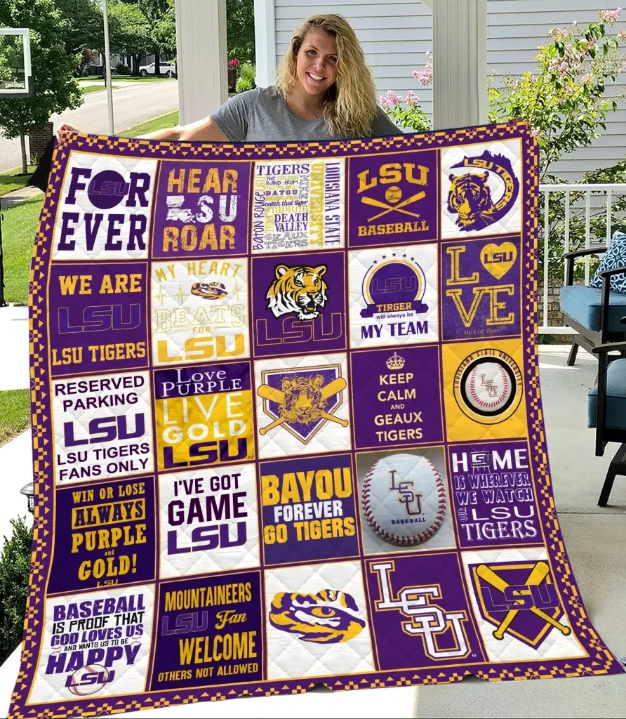 Lsu Tigers Quilt, Bedding Decor