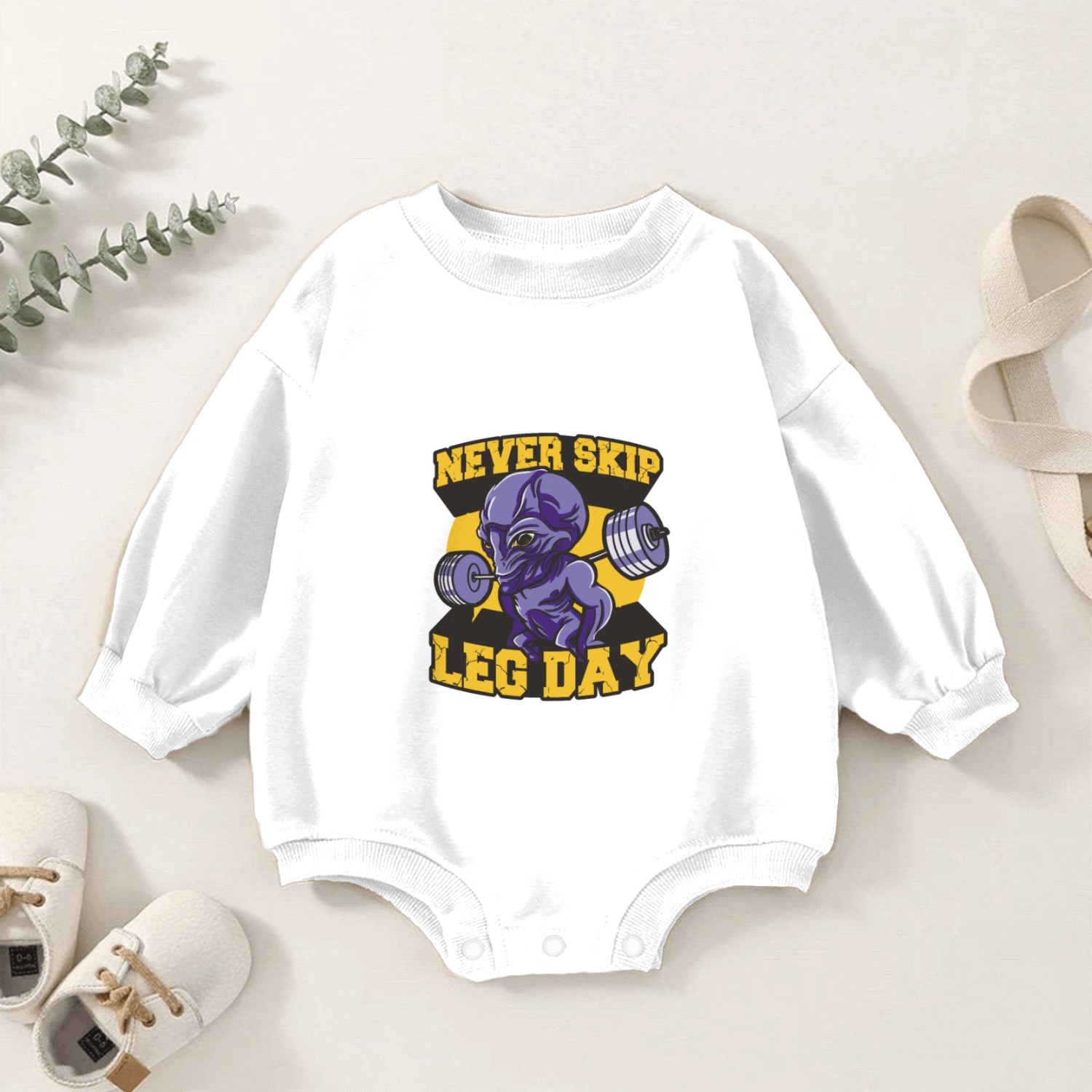 Muscle Alien Baby Romper Sweatshirts