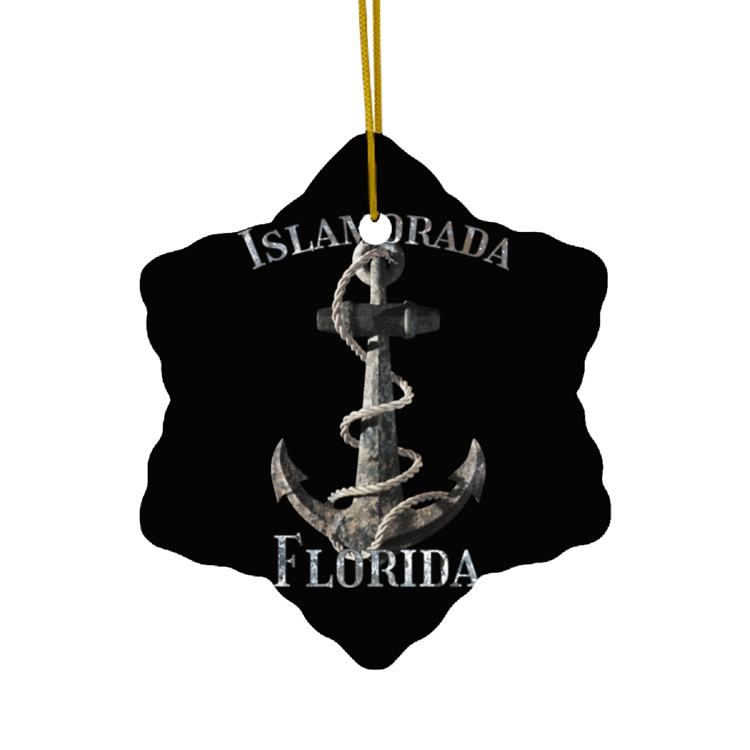 Islamorada Florida Keys Nautical Anchor Sailing Ceramic Ornaments