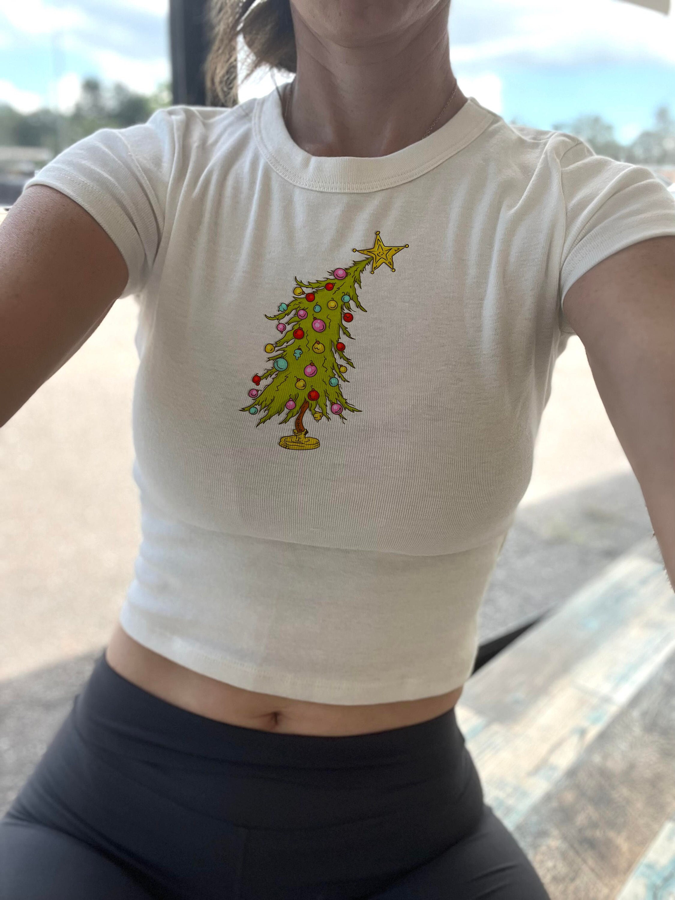 Christmas Tree Crop Tank, Christmas Movies, Merry Christmas, Grumpy mean Baby tee, I'm not going Wallow, Cindy