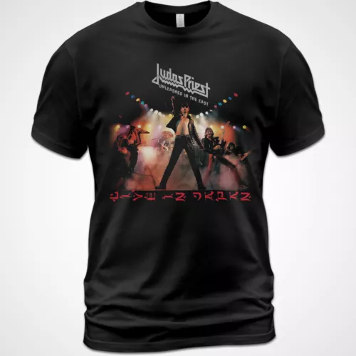 T-shirt Judas Priest Unleashed in the East Album Tee Ian Hill Rob Halford