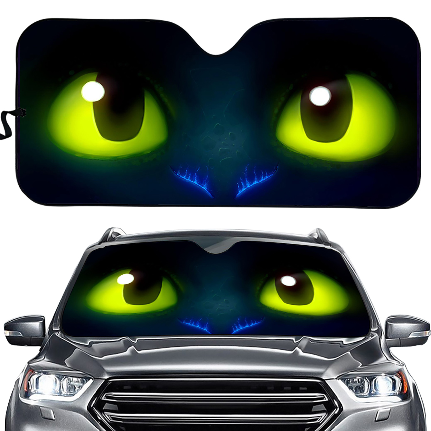 Toothless Car Sun Shade