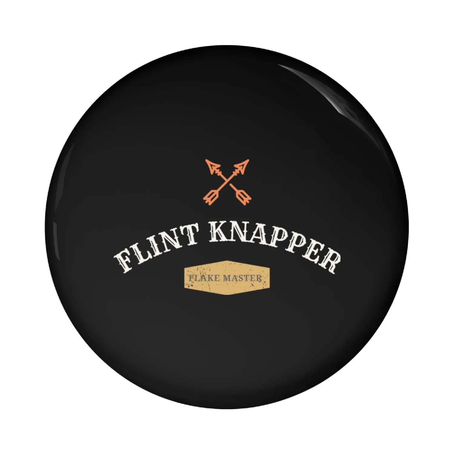 Flake Master, Flint Knapper Knapping Pin Buttons