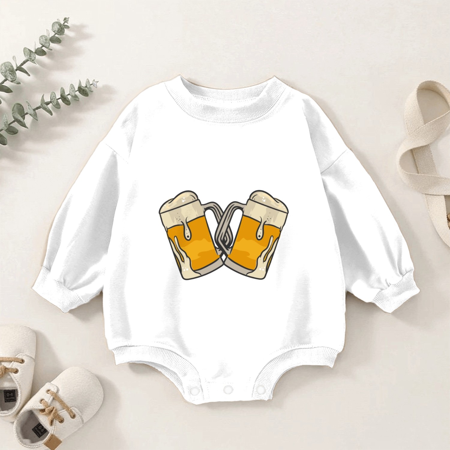 If I'm Drunk Blame Them Baby Romper Sweatshirts