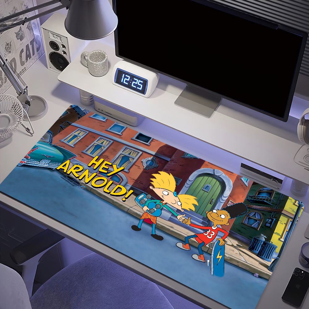 H-Hey Arnold Cartoon comedy Mouse Pad, Gamer Desk Mat, Large Desk Mat, Desk Accessories, Home Office, Dorm Decor, Coworker Gifts