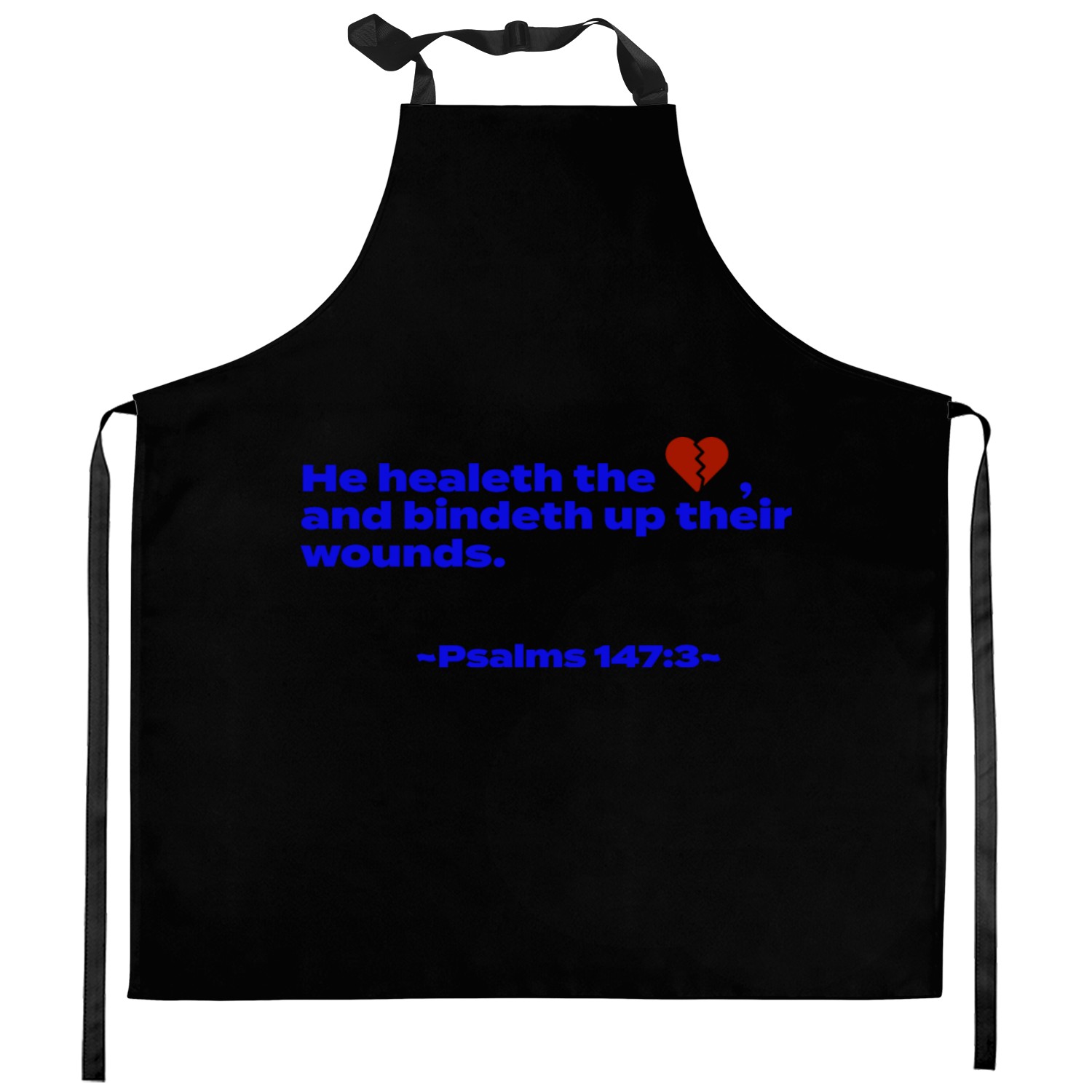 Psalms 147:3 Kitchen Aprons