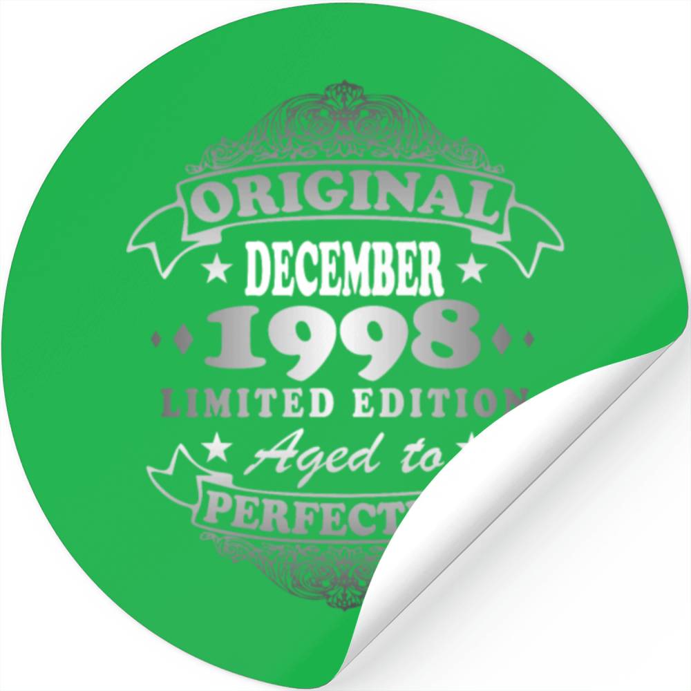 Born December 1998 Birthday present 1998 Stickers
