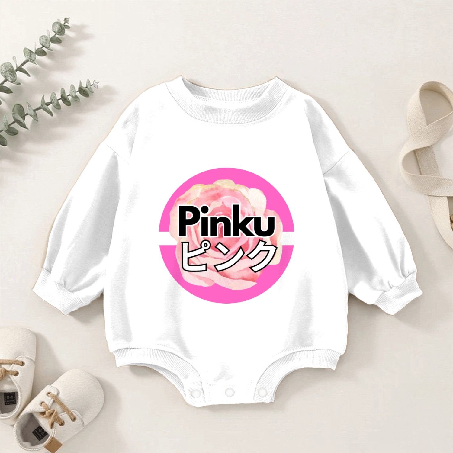 Pink Baby Romper Sweatshirts