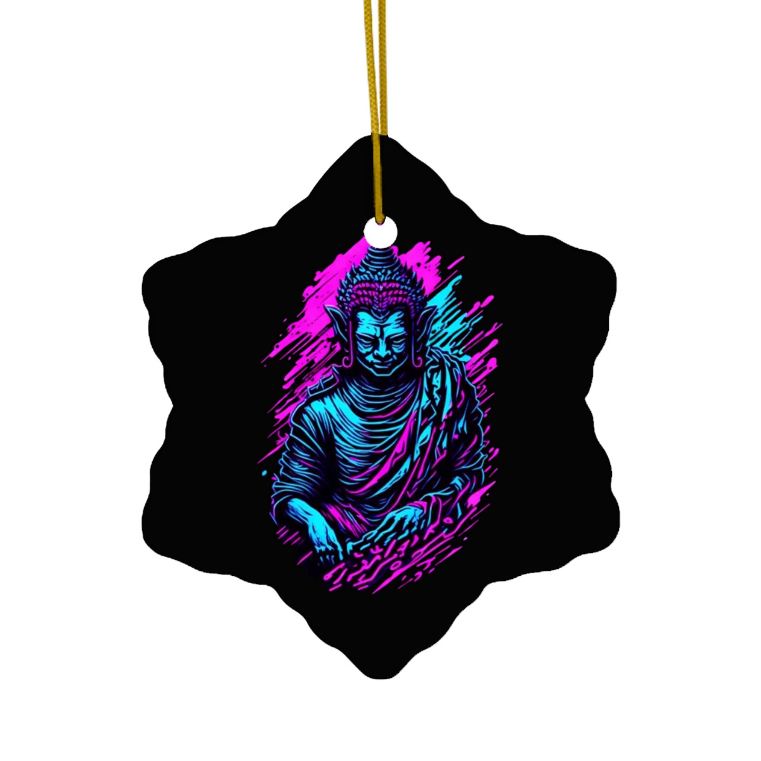 Neon Buddha Ceramic Ornaments