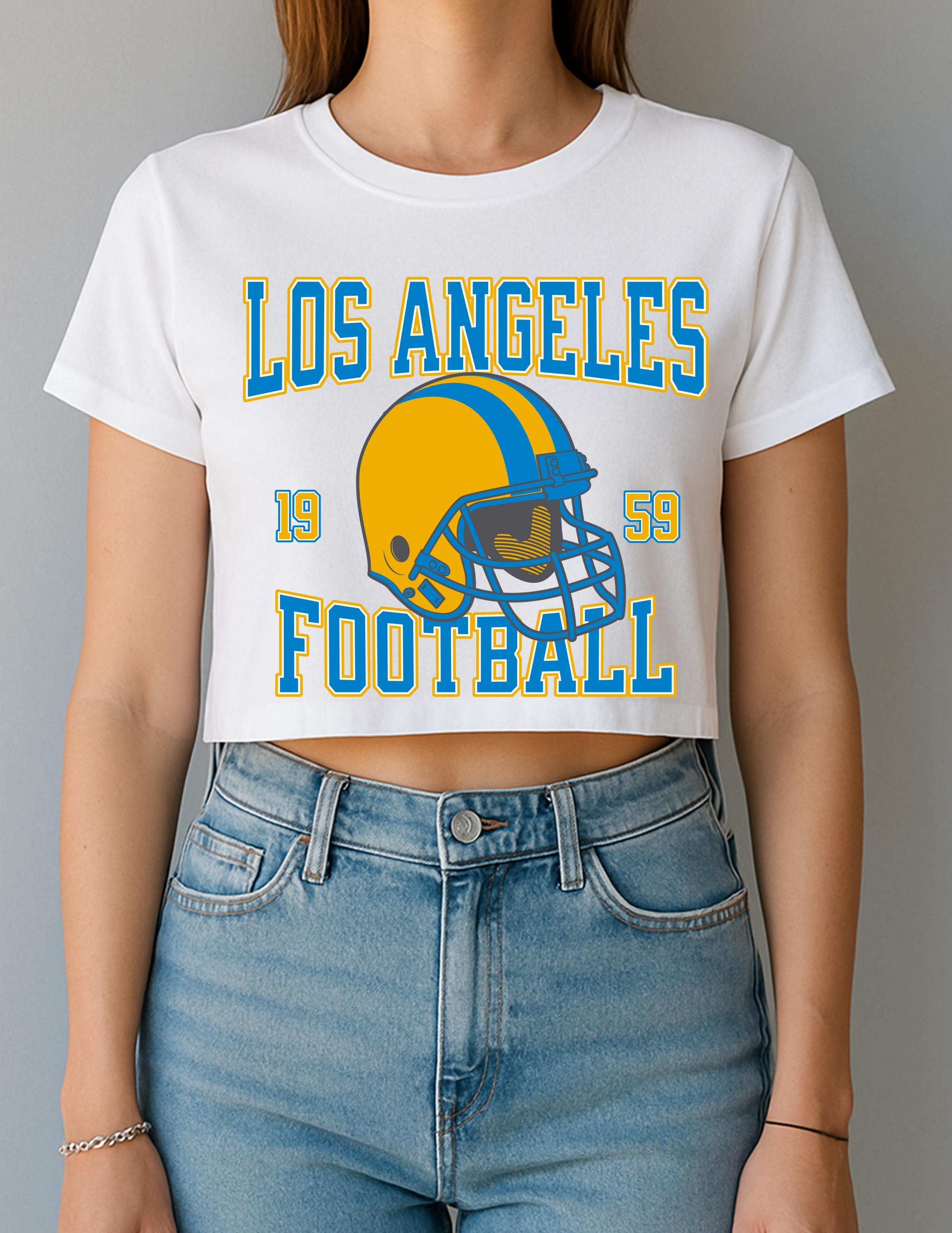 Los Angeles Football Womens Crop Top, Sports Fan Clothing