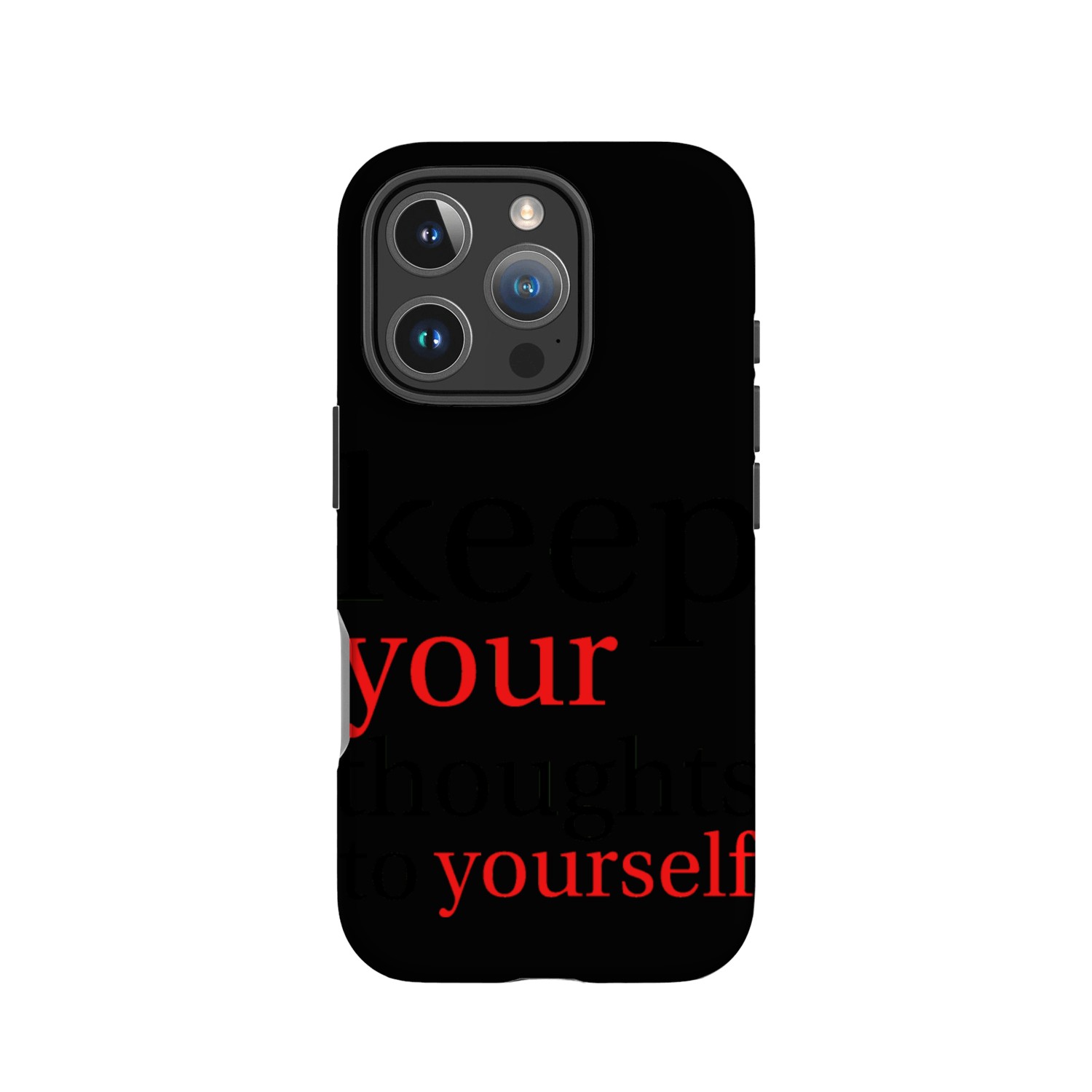 keep your thoughts to yourself IPhone Cases