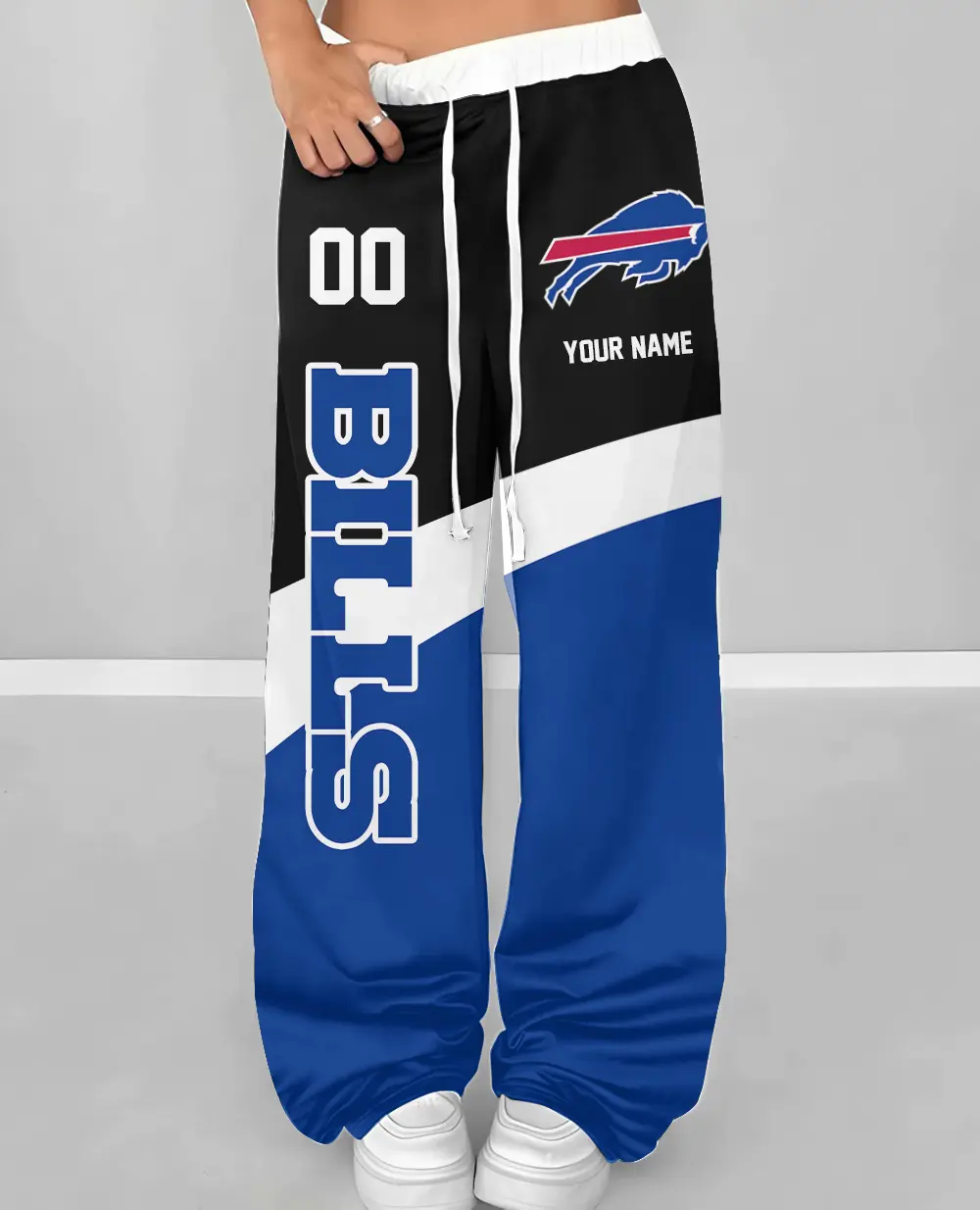 Buffalo Bills Personalized Wide Leg Lounge Pants
