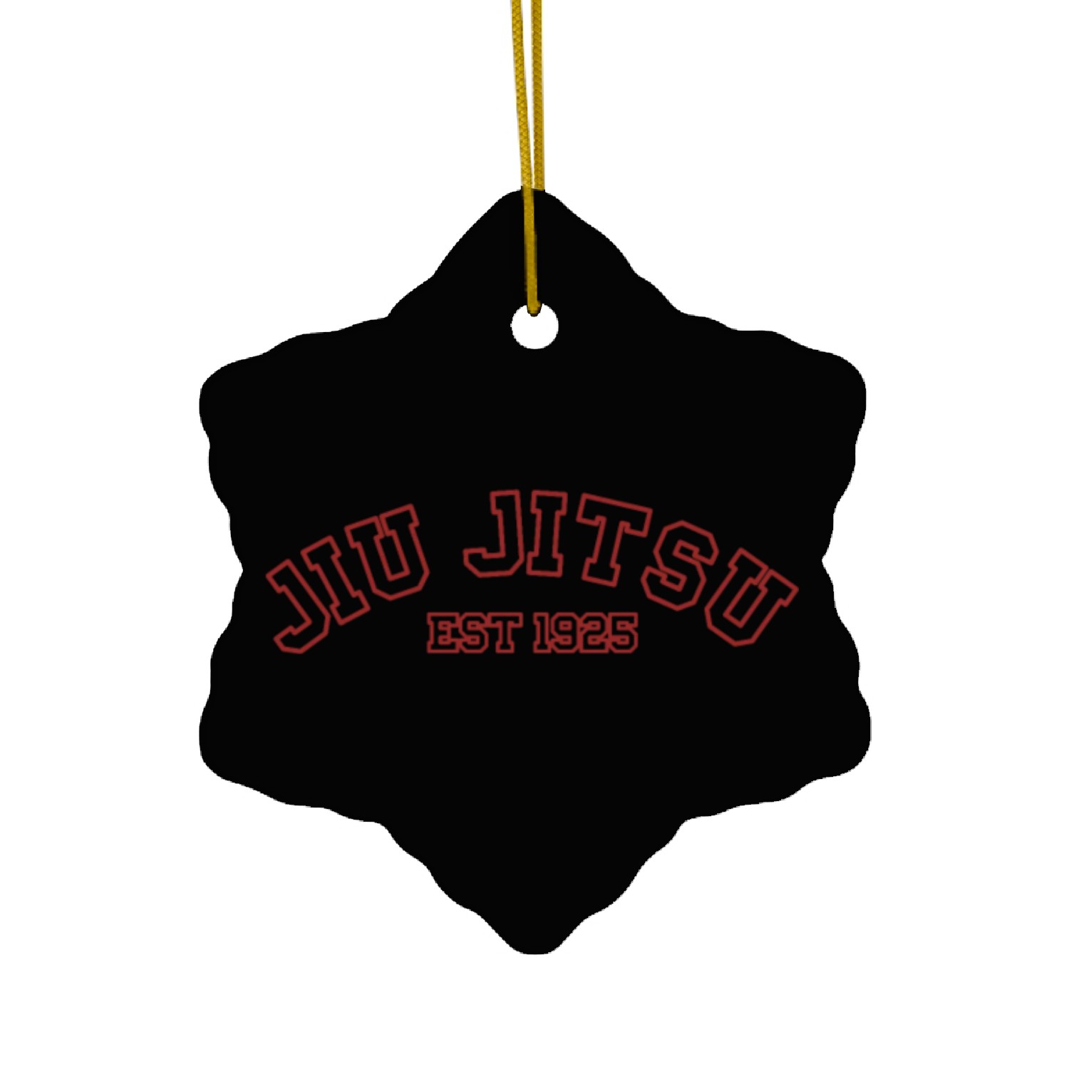 Vintage Brazilian Jiu Jitsu Workout Sport Design Ceramic Ornaments