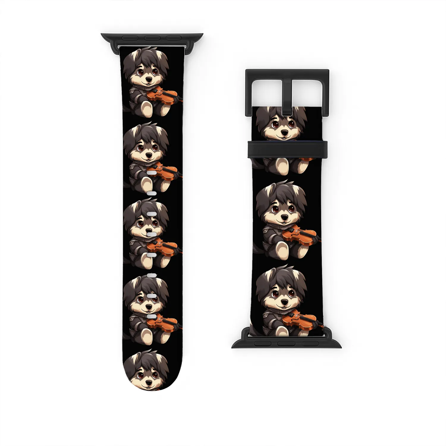 husky German Shepherd with Violin – Musical Dog De Watch Bands For Apple Watch