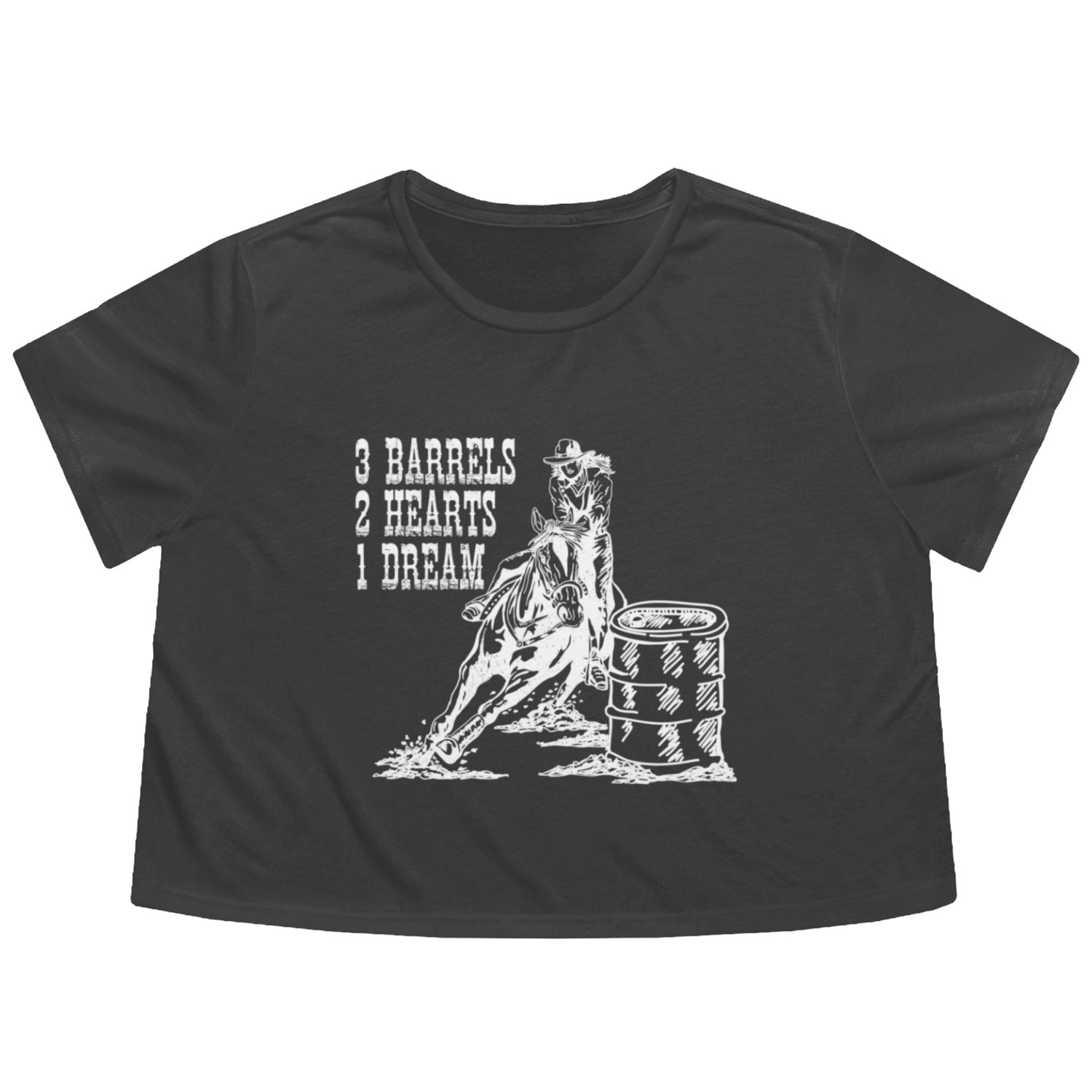 3 Barrels Flowy Cropped Tees