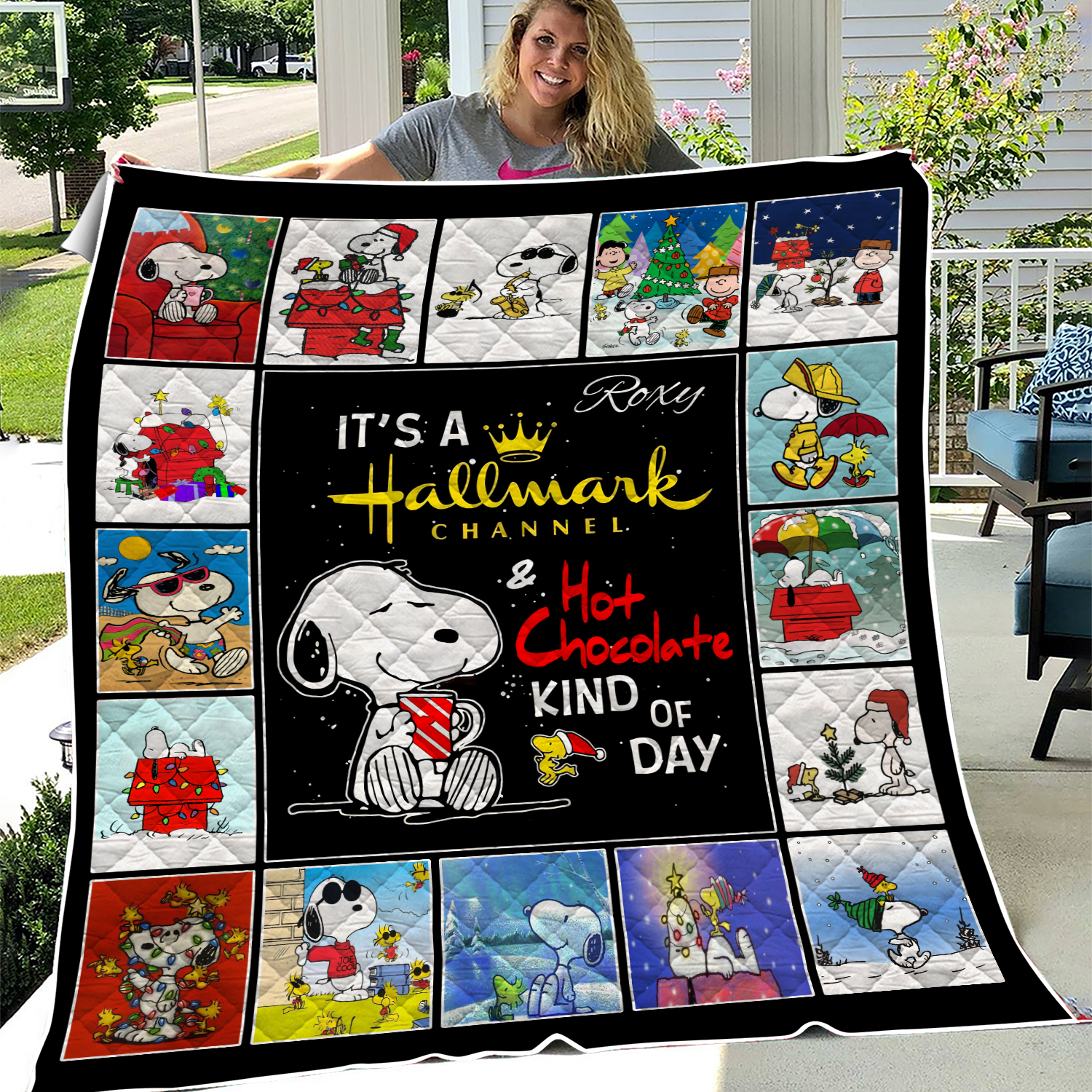 Personalized Name Sn00py Cartoon Quilt Blanket, Sn00py Fleece Blanket, Sn00py Sherpa Blanket, Bedding Blanket, Personalized Cartoon Blanket