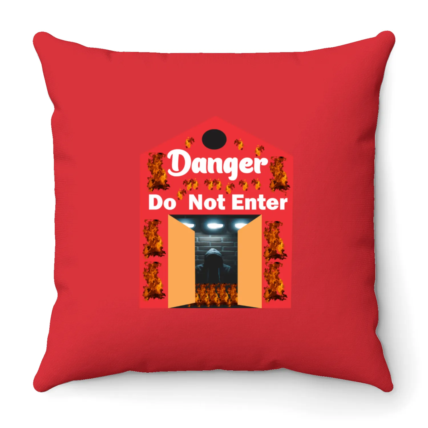 danger best design Throw Pillows