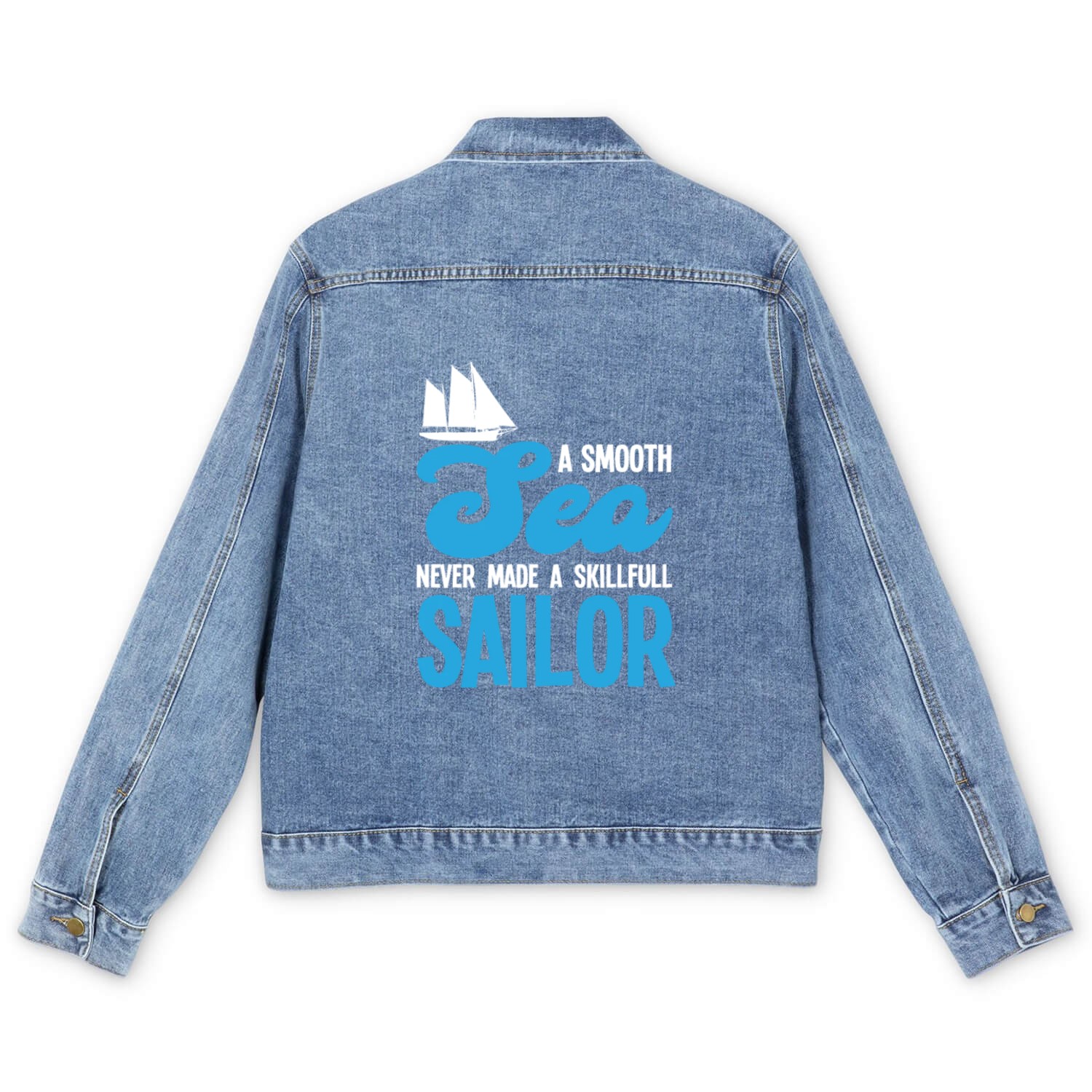 Sailor Sailing Pun Saying Men's Denim Jackets